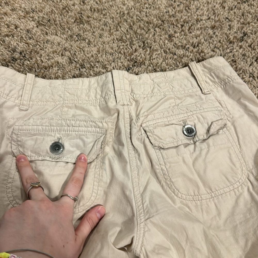 LOFT White Cargo Pants - Picture 6 of 8